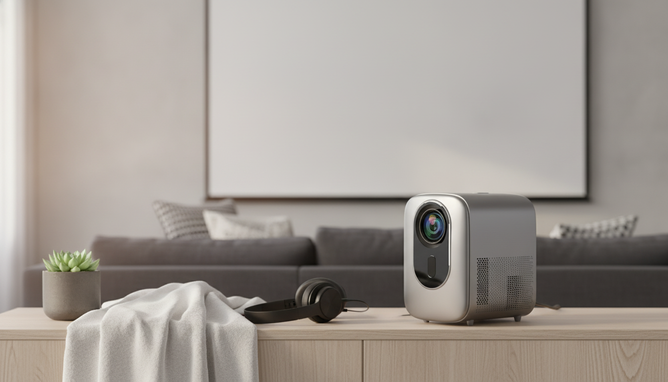 1080P Smart Projector: HDR10, WiFi 6, Bluetooth, Netflix