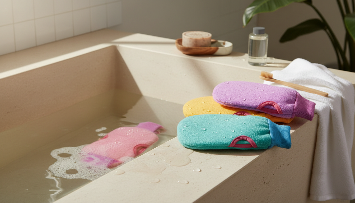 How to Use a Double-Sided Hammam Scrub Glove