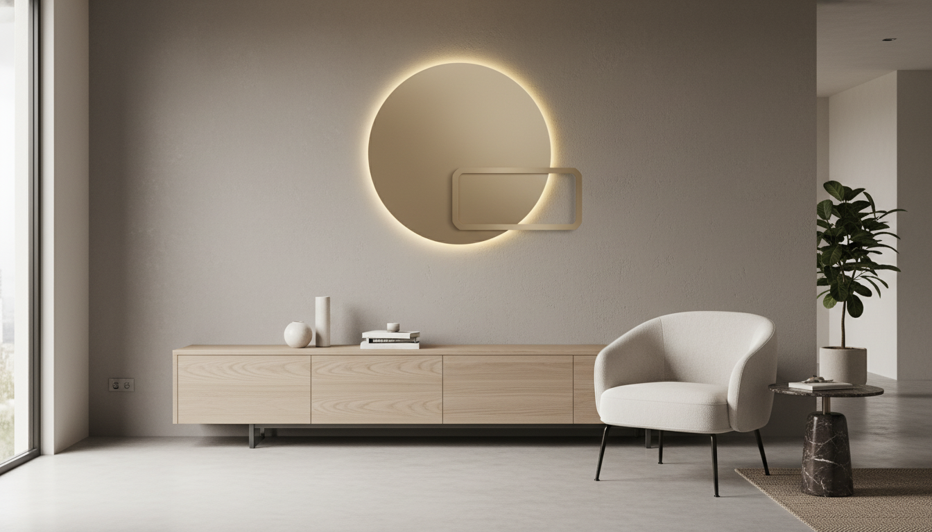 Light Luxury Metal Wall Decor: Living Room & Bedroom
