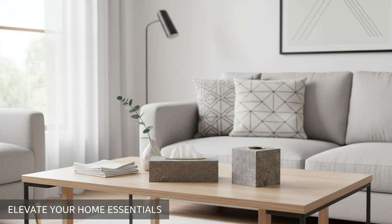 Modern European Leather Tissue Box Cover for Stylish Rooms