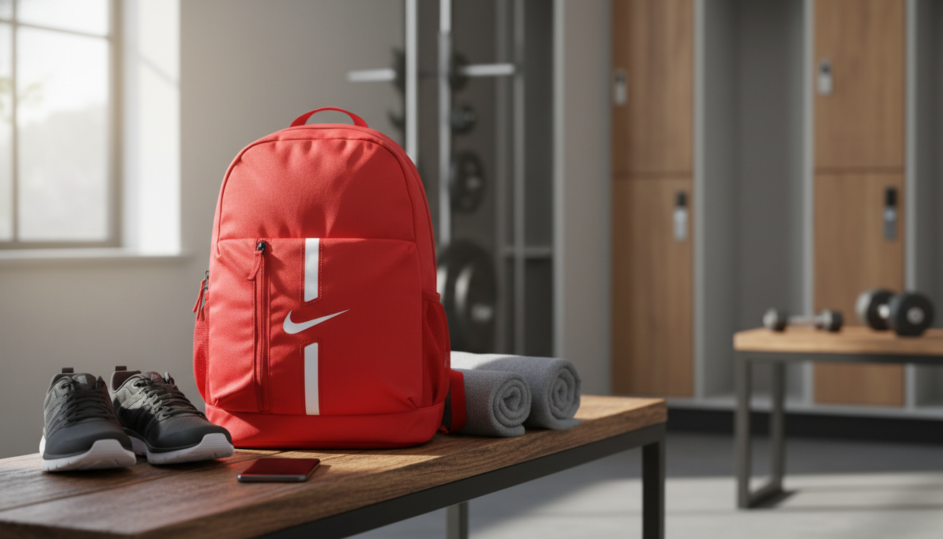 Nike Men’s Red Rucksack Backpack for Commute & Gym