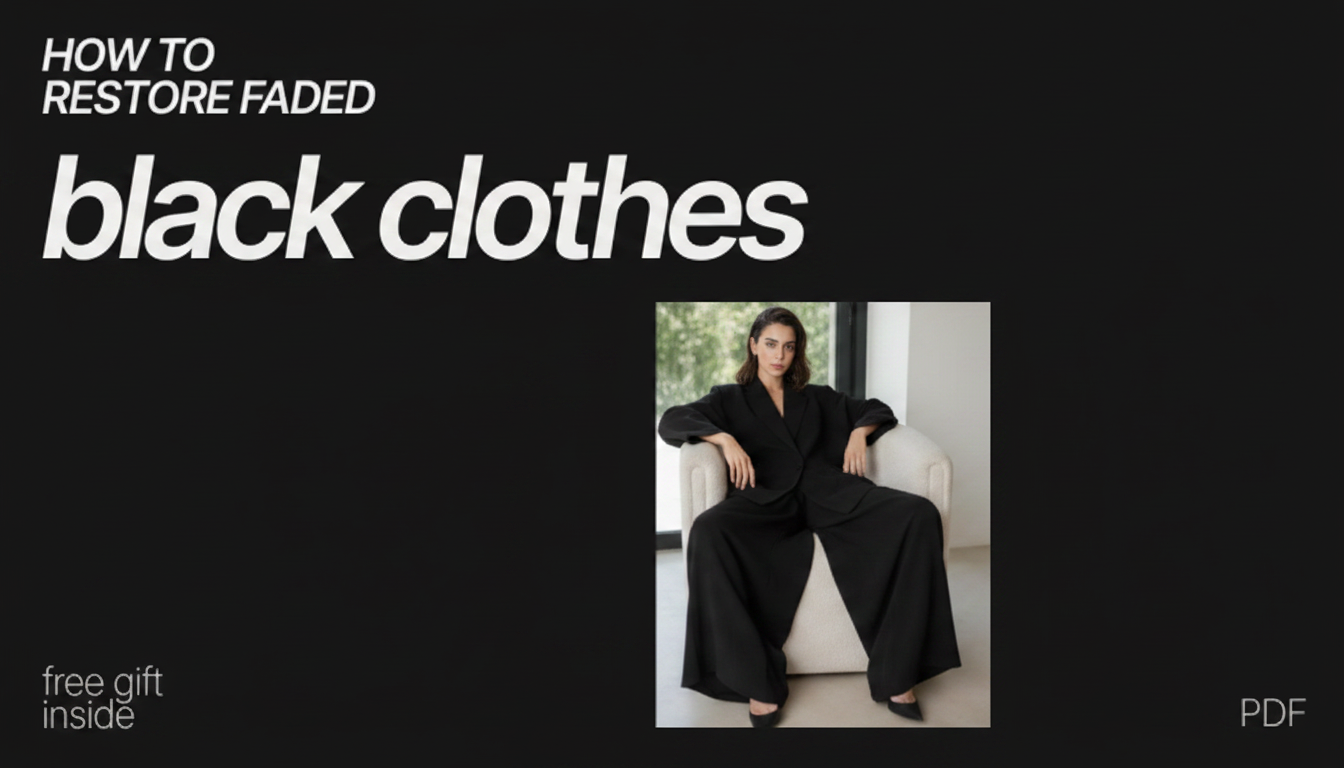 Revive Faded Black Clothes: Wash, De-pill, or Re-Dye