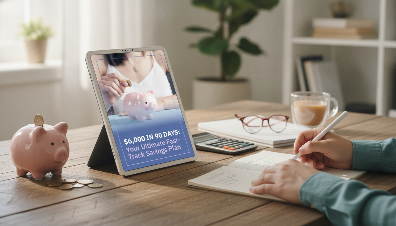 Save $6,000 in 90 Days: Weekly Plan That Actually Works