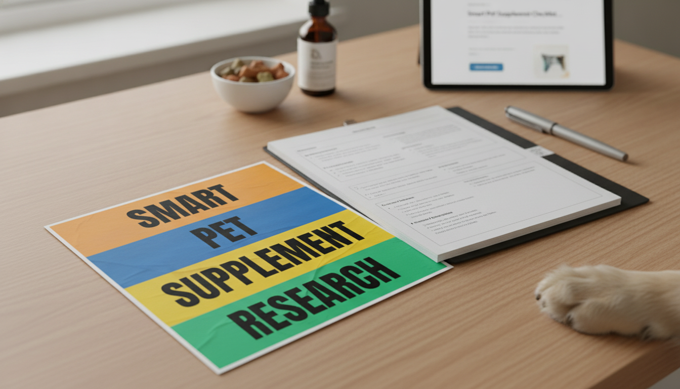 Smart Pet Supplement Checklist: Labels, Safety & Quality