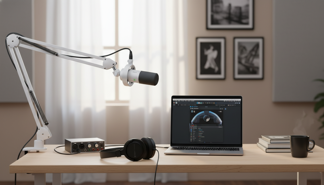 USB/XLR Dynamic Mic: Gain, Monitoring & Mute Setup
