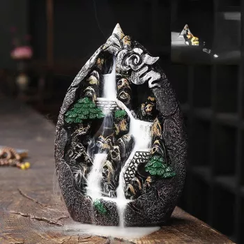 Sandalwood Backflow Burner: Alpine Waterfall Calm